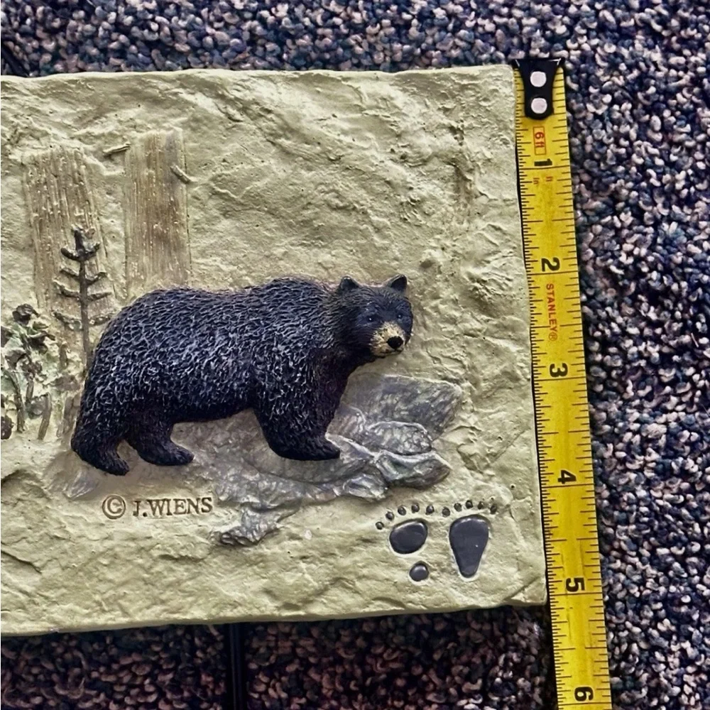 Wildlife-Themed Coat/Hat Rack. By J. Wiens, Vtg MWW Market. 20x5x1. 4 Hook